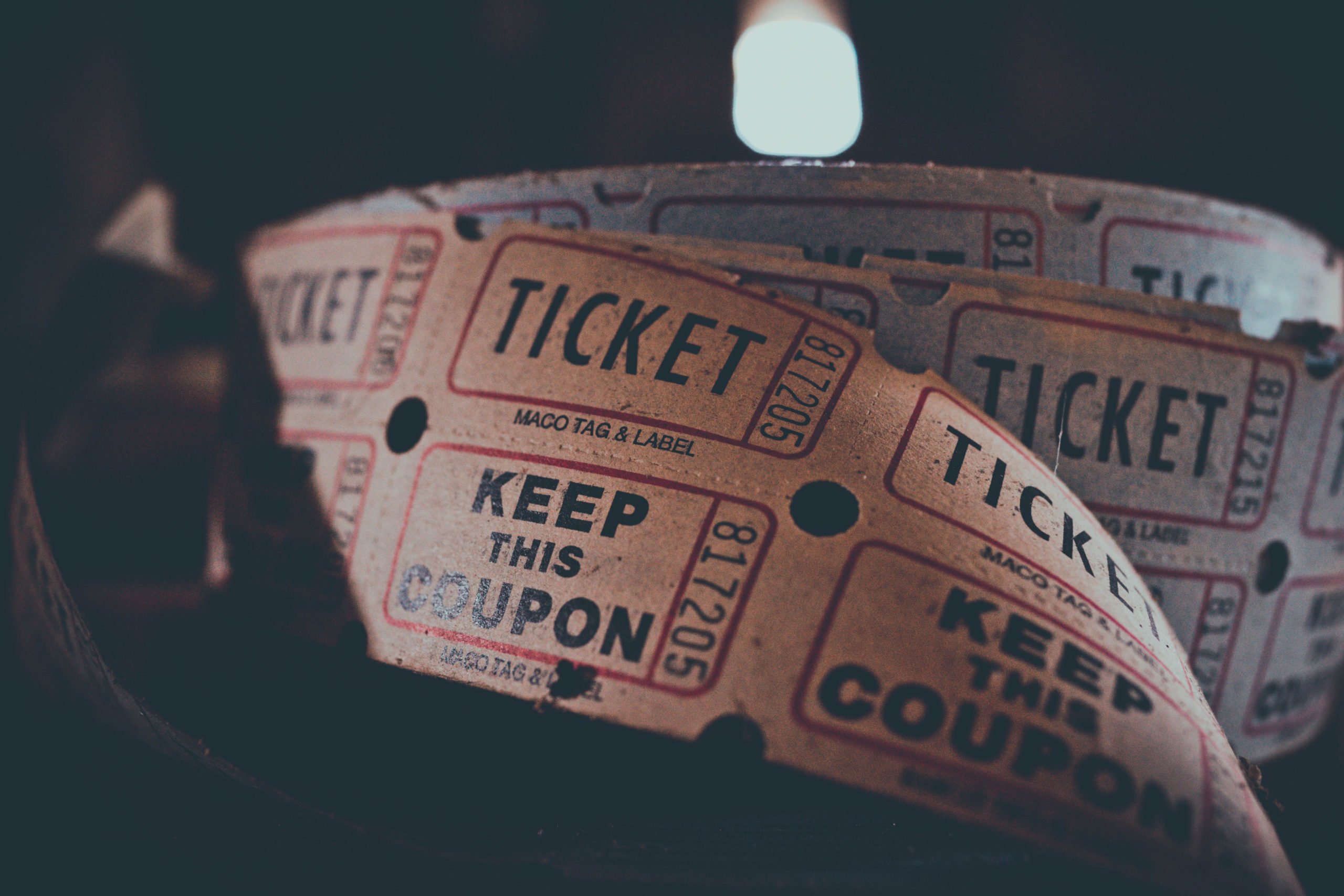 Movie tickets old style | Low Vision Friendly Entertainment and Learning
