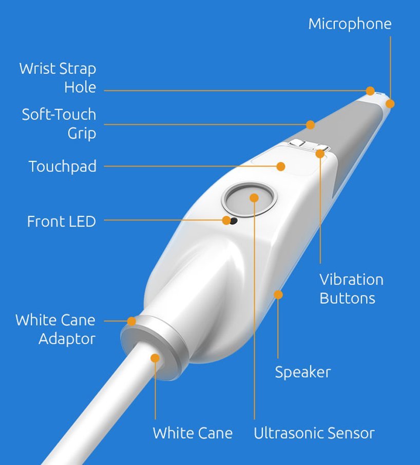 WeWalk cane, low vision product