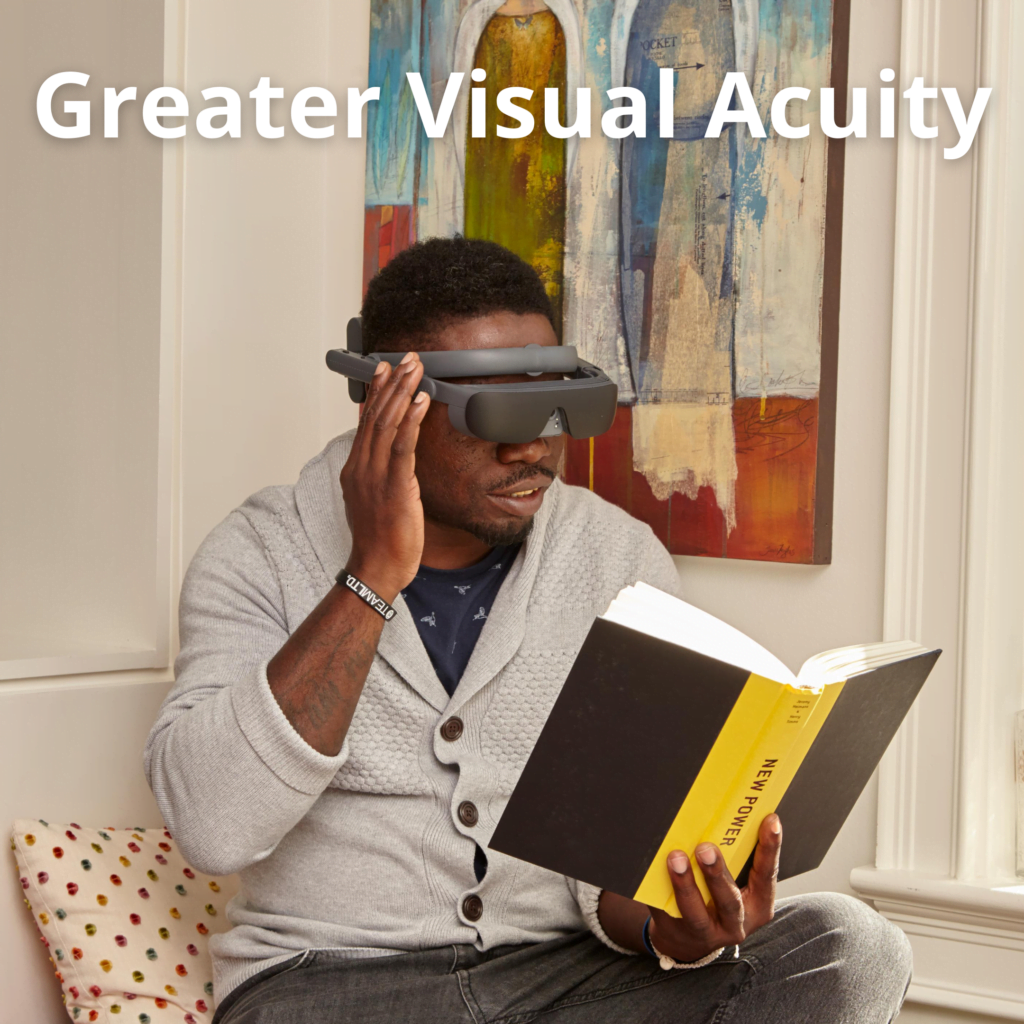 eSight 4 feature: greater visual acuity